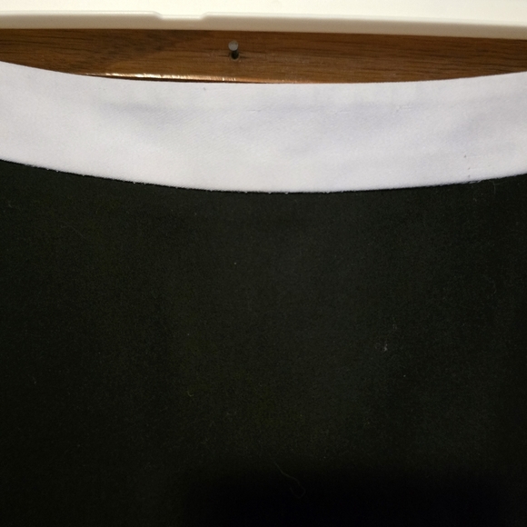 1. STATE Light Blue & Black Mini Skirt Silver Hardware Open Zipper Size Large - Picture 7 of 16